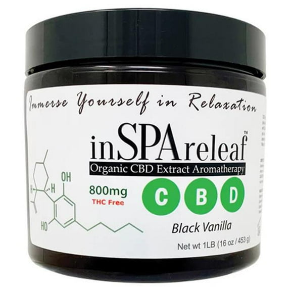 InSPAration INS1697 16 oz InSPAreleaf Spa Crystals - Black Vanilla - Case of 6