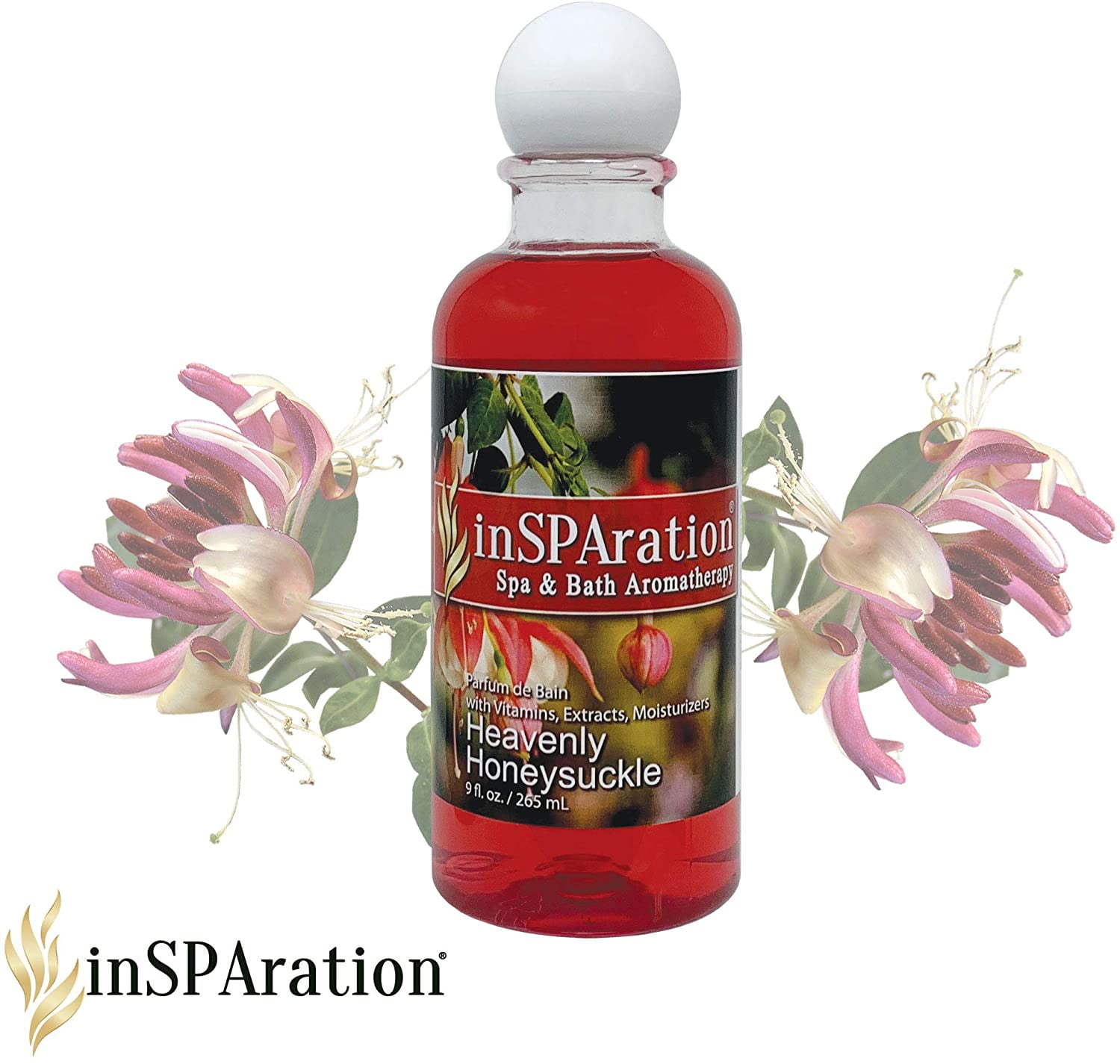 InSPAration Spa and Bath Aromatherapy, Heavenly Honeysuckle Liquid, 9 oz