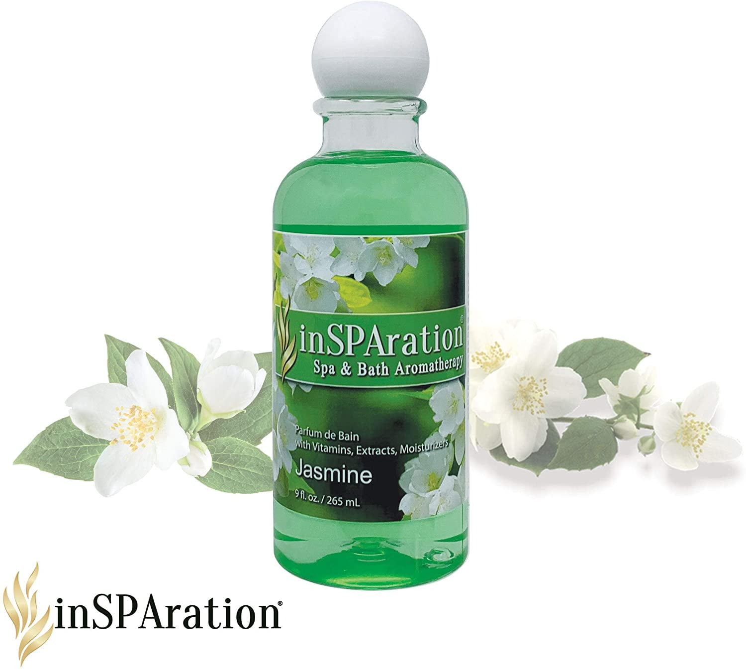 InSPAration Spa and Bath Aromatherapy, Jasmine Liquid, 9 oz