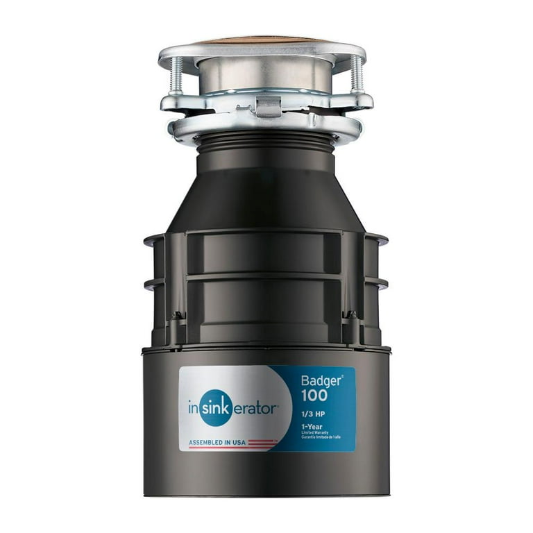 InSinkErator Badger 100 1/3 HP Continuous Feed Garbage Disposal InSinkErator Badger 100 1/3 HP Continuous Feed Garbage Disposal