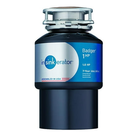 InSinkerator - Badger 1HP Lift and Latch Continuous Feed Garbage Disposal Cordless - Black