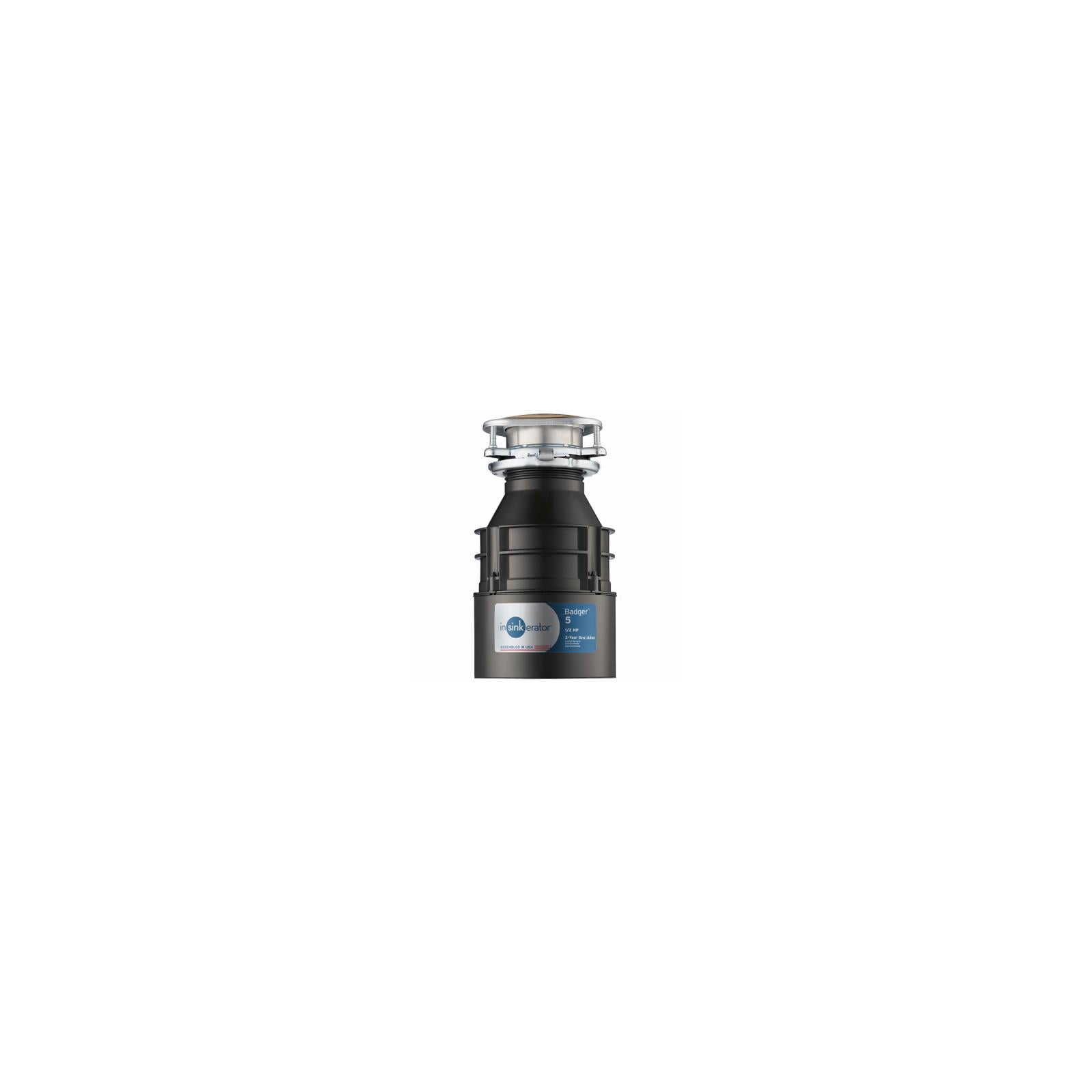 Badger Series 1/2 HP Continuous Feed Garbage Disposal in Gray Enamel
