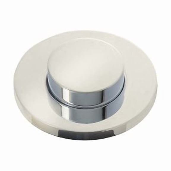 InSinkErator Decorative Air Switch Push Button, Tuxedo Style in Polished Nickel - 78663E-ISE