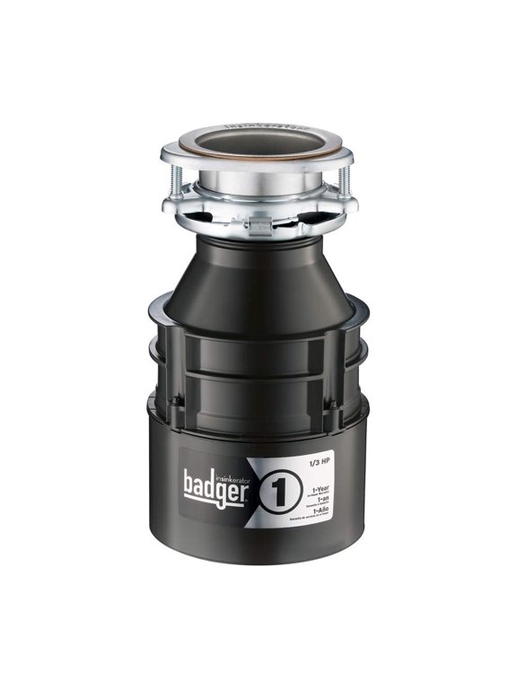 Garbage Disposal, Badger 1, 1/3 HP Continuous Feed
