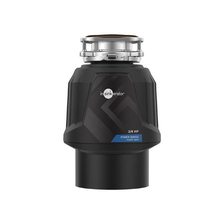 InSinkerator - Power Series 3/4 HP Continuous Feed Garbage Disposal without Power Cord - Black - Black