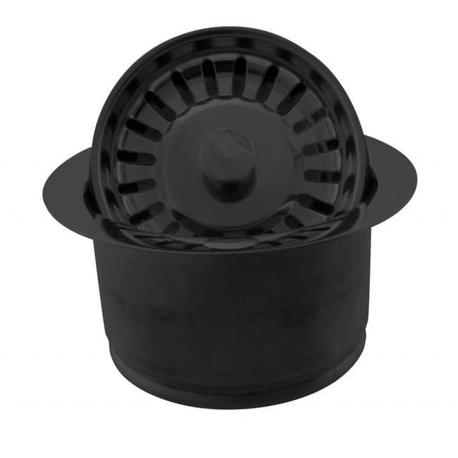 InSinkErator Style Extra-Deep Disposal Flange & Strainer in Matte Black