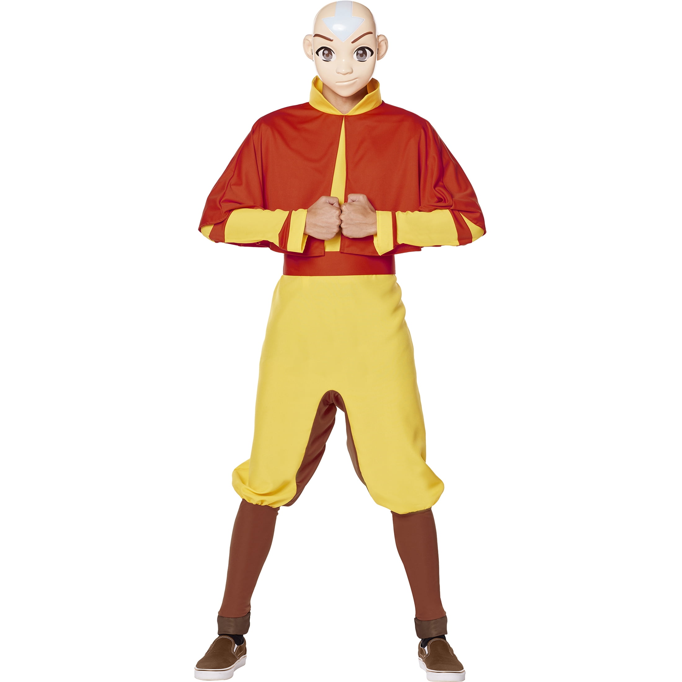 InSpirit Designs Avatar: The Last Airbender Aang Halloween Fantasy Costume Male, Adult 18-64, Yellow