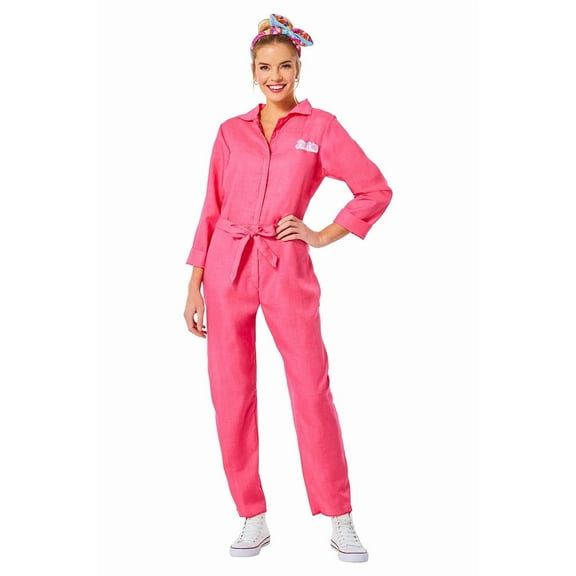 InSpirit Designs Barbie Pink Coverall/Utility Adult Costume Women Size Small