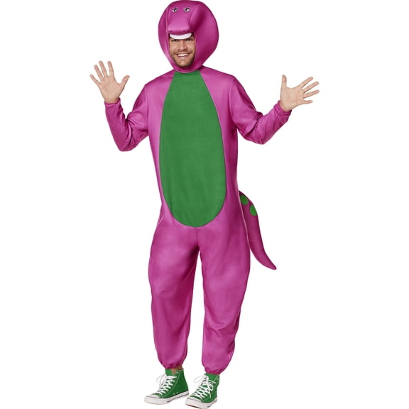 InSpirit Designs Barney Halloween Fantasy Costume Unisex, Adult 18-64, Purple