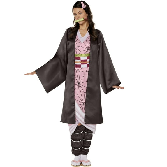 InSpirit Designs Demon Slayer Nezuko Halloween Costume Female, Adult 18-64, Multi-Color