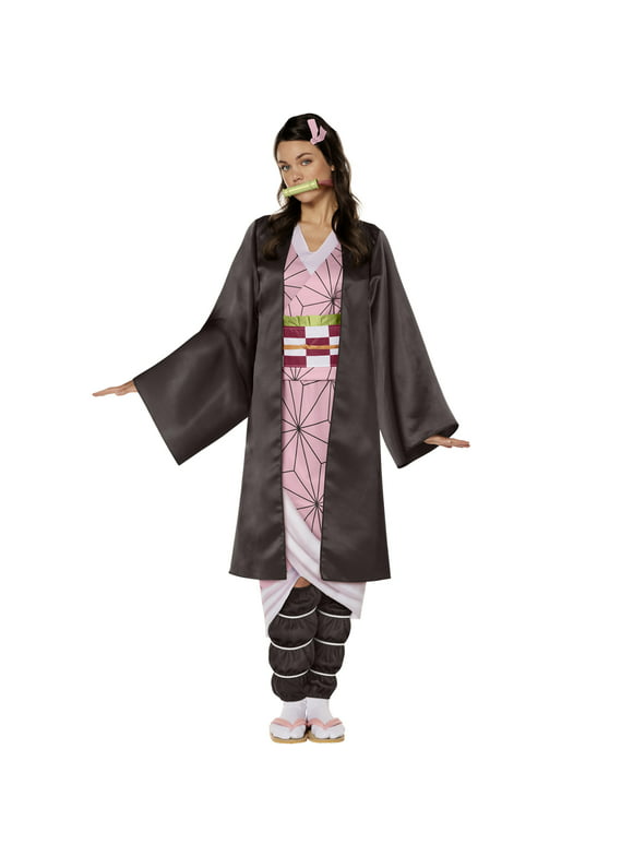 InSpirit Designs Demon Slayer Nezuko Halloween Costume Female, Adult 18-64, Multi-Color