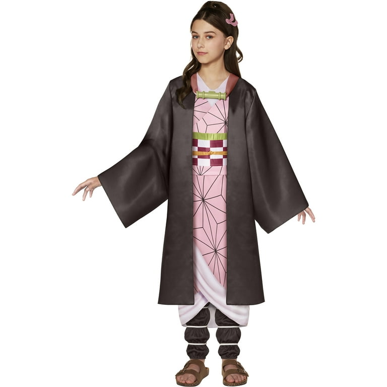 InSpirit Designs Demon Slayer Nezuko Halloween Costume Female, Child 4-10,  Multi-Color 