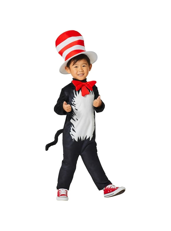 InSpirit Designs Dr. Seuss Toddler Cat in the Hat Costume  Officially Licensed  Toddler Costumes  Cosplay, XS