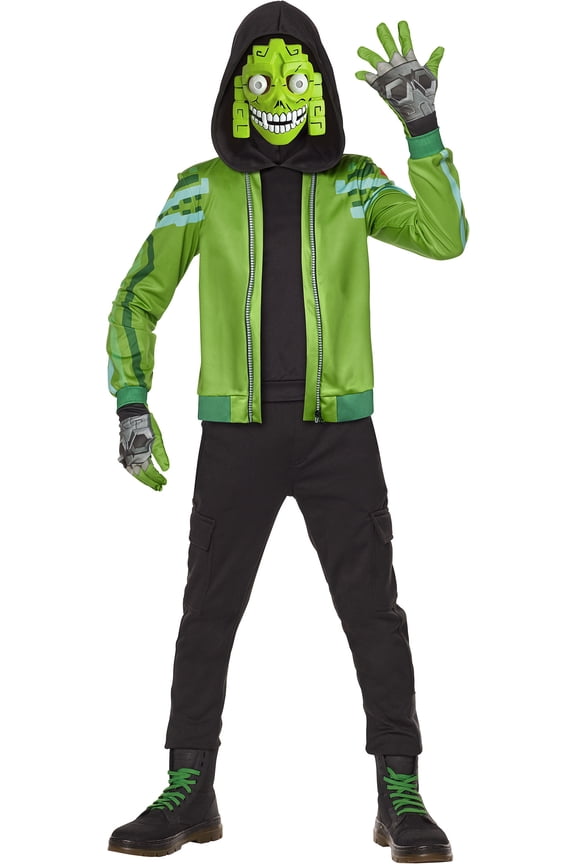 InSpirit Designs Fortnite Mezmer Halloween Fantasy Costume Male, Teen 14-17, Green