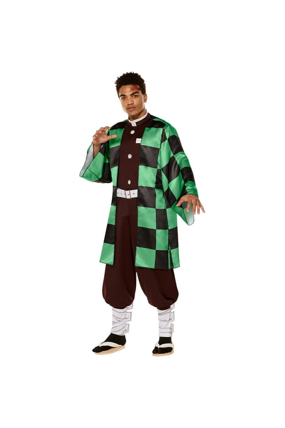InSpirit Designs, LLC Demon Slayer Tanjiro Adult Costume | X-Large Male