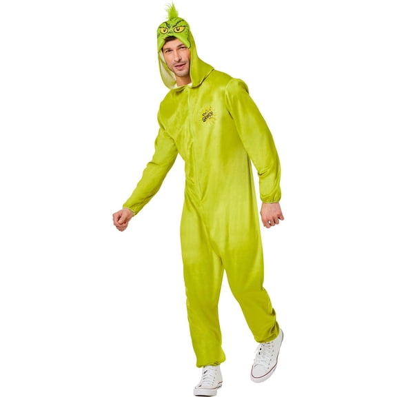 InSpirit Designs, LLC Dr Seuss Grinch Jumpsuit Adult Costume | Medium Unisex