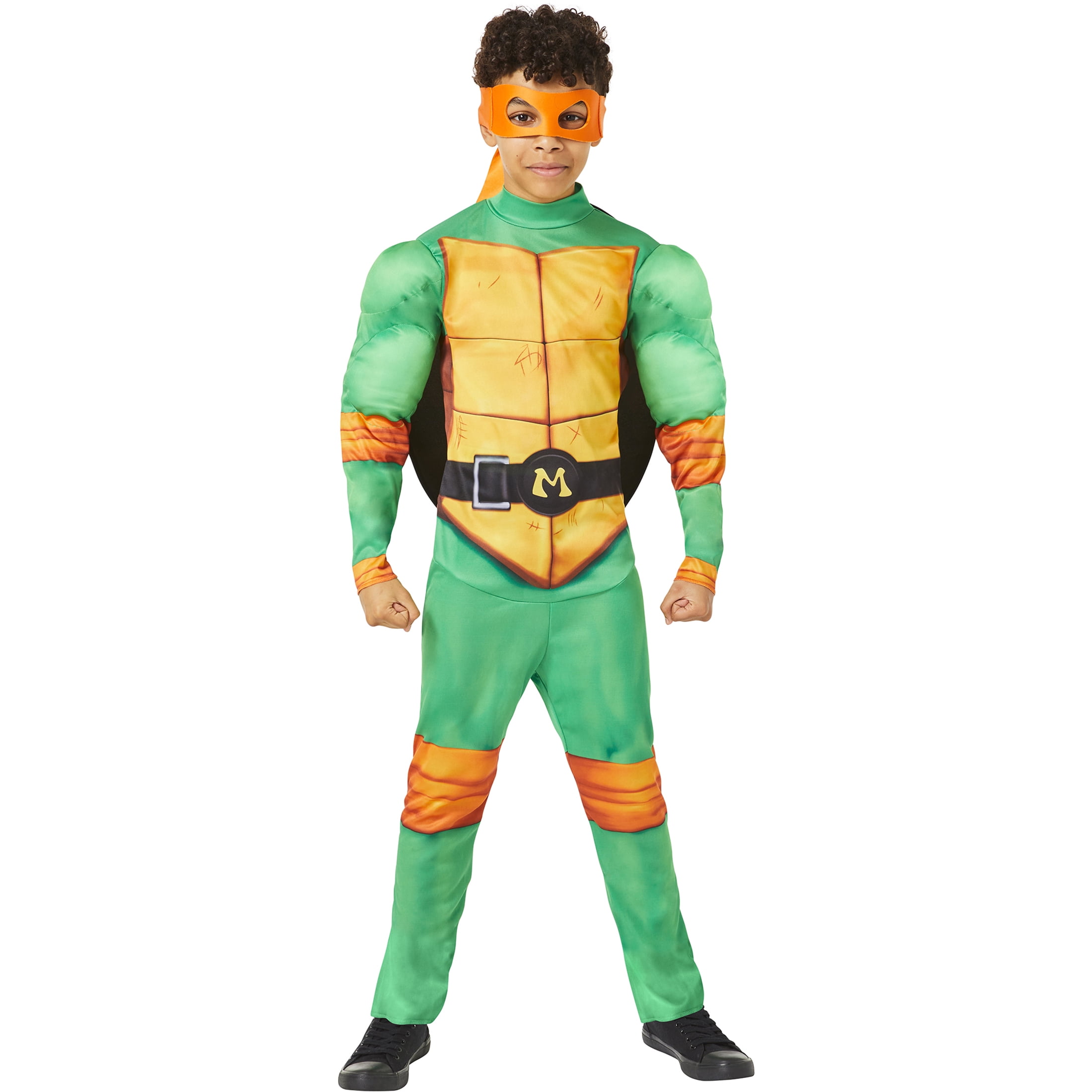 Boy's Teenage Mutant Ninja Turtles Michelangelo Costume T-Shirt - Kelly  Green - X Small