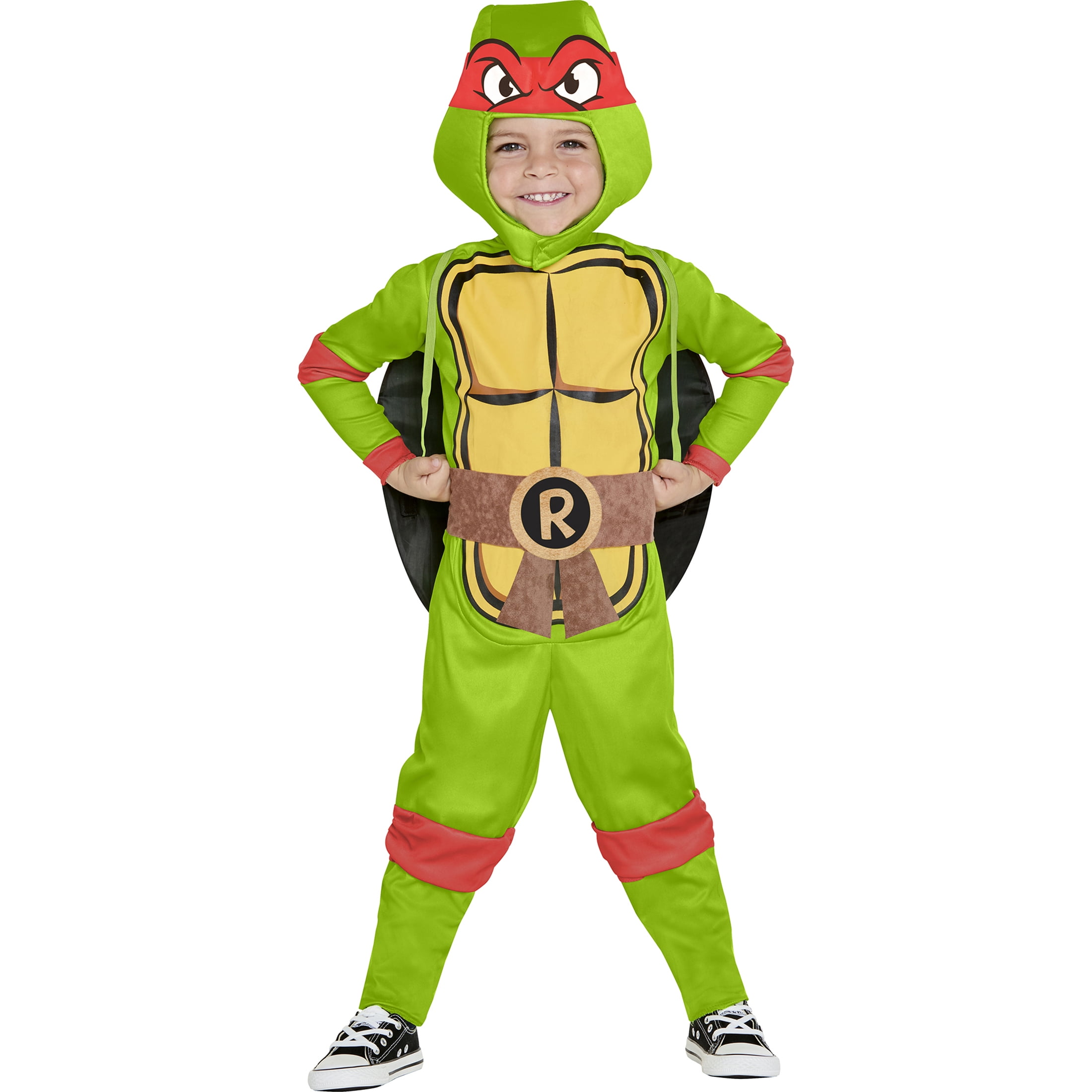 Teenage Mutant Ninja Turtles Girl's Raphael Costume T-Shirt Green