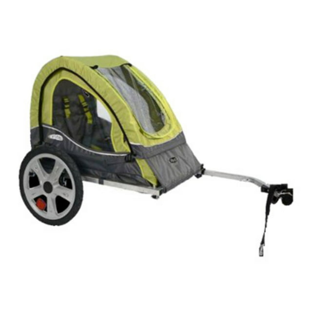 InStep Sync Single Trailer Bicycle-Color:GREEN/GRAY,Style:Child Trailer