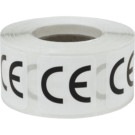 InStockLabels European Conformity CE Labels 1 Inch Square 500 Adhesive Stickers