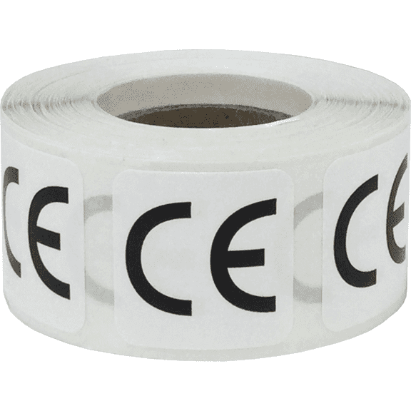 InStockLabels European Conformity CE Labels 1 Inch Square 500 Adhesive Stickers