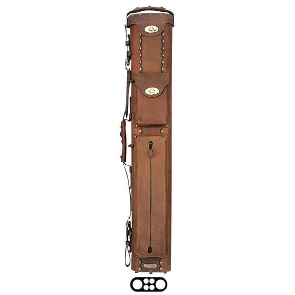 InStroke 2x4 Brown Leather ISB24 Buffalo Billiard Pool Cue Case