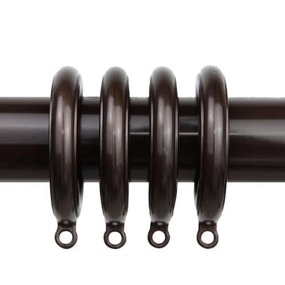 InStyleDesign  10 Decorative Curtain Eyelet Rings 1-3/4 inch - n/a Black Black Finish