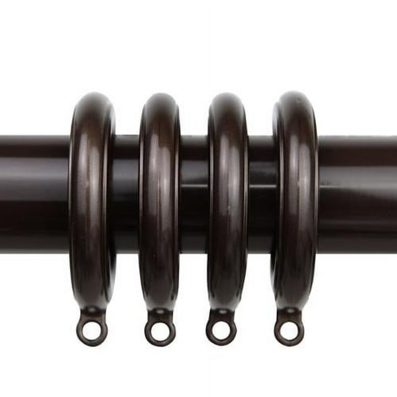 InStyleDesign 10 Decorative Curtain Eyelet Rings 1-3/4 inch - n/a Cocoa Brown Finish