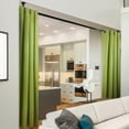 thumbnail image 1 of InStyleDesign  108"H Extra Wide Room Divider Curtain with Grommet (1 Panel) Green 96w x 108h, 1 of 5