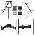 thumbnail image 1 of InStyleDesign  5/8 inch Bay Curtain Rod 20"-36", 38"-72" Black Black Finish, Gold Finish, 1 of 4