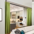 thumbnail image 1 of InStyleDesign  96"H Extra Wide Room Divider Curtain with Grommet (1 Panel) Green 52w x 96h, 1 of 5