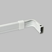 InStyleDesign Adjustable Lockseam Curtain Rod with 2 inch Clearance