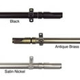 thumbnail image 1 of InStyleDesign  Barra Adjustable Curtain Rod Black 28 to 48 inches Black Finish, 1 of 2