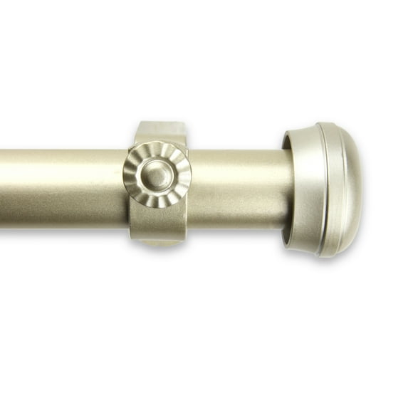 InStyleDesign Edison 1-inch Adjustable Drapery Rod 160-240 inch - 160 to 240 inch Light gold Gold Finish