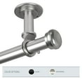 thumbnail image 1 of InStyleDesign  Edison 1 inch Diameter Ceiling Curtain Rod/ Room Divider satin nickel 120 to 170 inches Silver Finish, 1 of 3