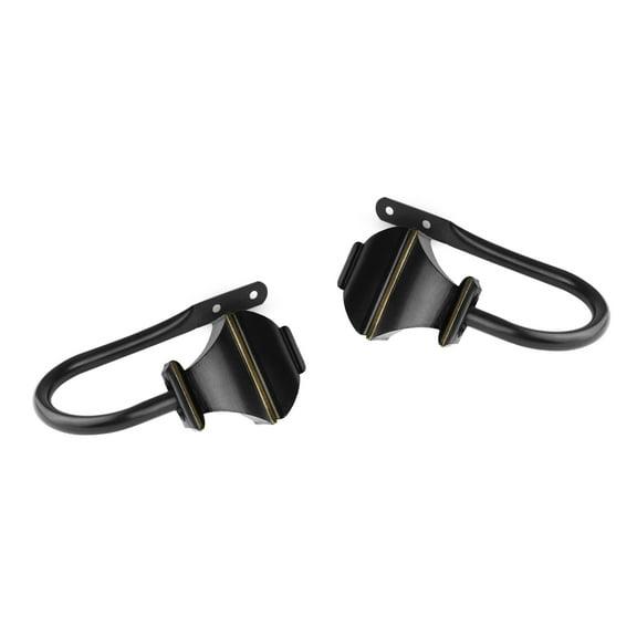 InStyleDesign  Eugene Curtain Holdback Pair - n/a Black Black Finish