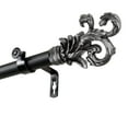 thumbnail image 1 of InStyleDesign  Exult 1 inch Diameter Adjustable Curtain Rod Black 28 to 48 inches Black Finish, 1 of 5