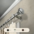 thumbnail image 1 of InStyleDesign  Gemma Adjustable Curtain Rod Satin Nickel 18 to 28 inches Silver Finish, 1 of 4