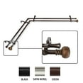 thumbnail image 1 of InStyleDesign  Helena Corner Window Double Curtain Rod 13/16 inch dia. Cocoa 28-48 inches Brown Finish, 1 of 4