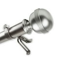 thumbnail image 1 of InStyleDesign  Jupiter 1.5" Custom Cut Length Curtain Rod satin nickel 23 ft Silver Finish, 1 of 4