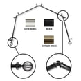 thumbnail image 1 of InStyleDesign  Loop 4-Sided Bay Window Curtain Rod Black Black Finish, Satin, Nickel Finish, 1 of 3