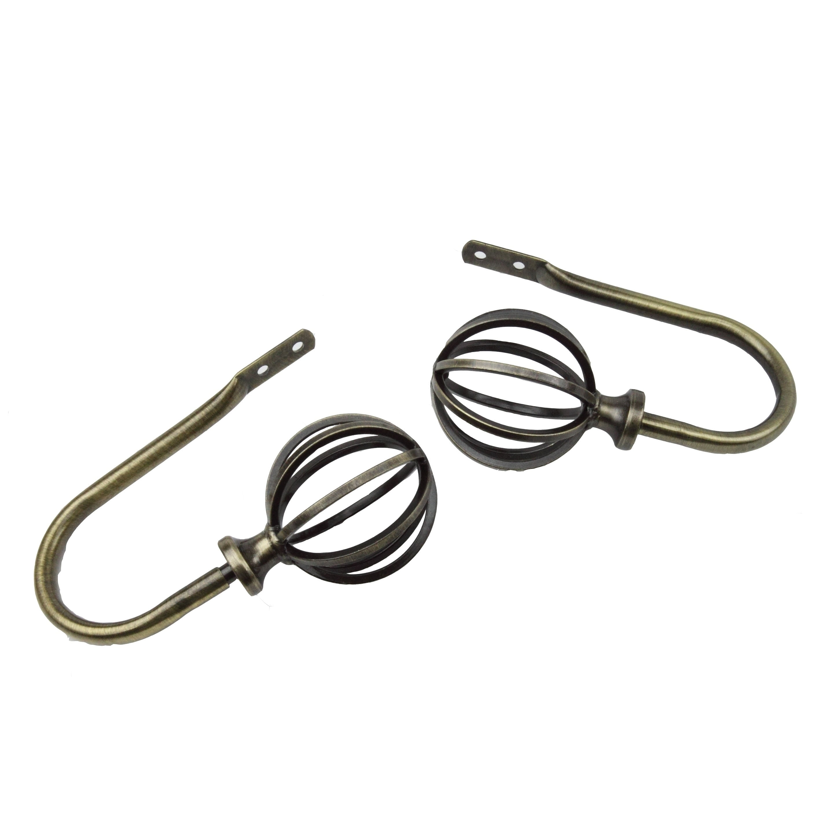 InStyleDesign Loop Curtain Holdback Pair n/a Antique Brass