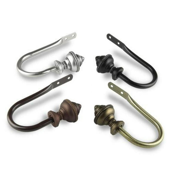 InStyleDesign  Manor Curtain Holdback - n/a Cocoa Brown Finish