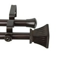 thumbnail image 1 of InStyleDesign  Marlene Adjustable Double Curtain Rod Cocoa 28 to 48 inches Brown Finish, 1 of 4