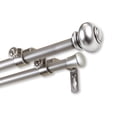 thumbnail image 1 of InStyleDesign  Monroe Adjustable Double Curtain Rod satin nickel 28-48 Inch, 1 of 5