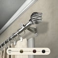 thumbnail image 1 of InStyleDesign  Mya Adjustable Curtain Rod Satin Nickel 48 to 84 inches Silver Finish, 1 of 5