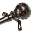 thumbnail image 1 of InStyleDesign  Odette 1 inch Diameter Adjustable Curtain Rod bronze 120 to 170 inches Bronze Finish, 1 of 4