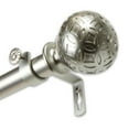 thumbnail image 1 of InStyleDesign  Odette 1 inch Diameter Adjustable Curtain Rod satin nickel 28 to 48 inches Silver Finish, 1 of 4