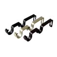 thumbnail image 1 of InStyleDesign  Pair of Double Brackets for 1 inch Rod - n/a satin nickel Satin, Nickel Finish, Silver Finish, 1 of 4