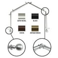 thumbnail image 1 of InStyleDesign  Piper 4-Sided Bay Window Curtain Rod satin nickel Satin, Nickel Finish, Silver Finish, 1 of 4